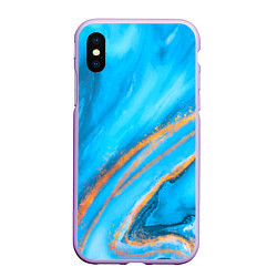 Чехол iPhone XS Max матовый Краски