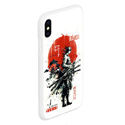 Чехол iPhone XS Max матовый ONE PIECE ZOHO SAMURAI, цвет: 3D-белый — фото 2