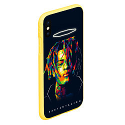 Чехол iPhone XS Max матовый XXXTENTACION, цвет: 3D-желтый — фото 2