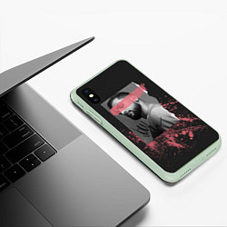Чехол iPhone XS Max матовый JONY, цвет: 3D-салатовый — фото 2
