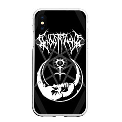 Чехол iPhone XS Max матовый GHOSTEMANE, цвет: 3D-белый