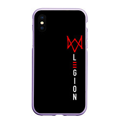 Чехол iPhone XS Max матовый Watch Dogs: Legion, цвет: 3D-светло-сиреневый