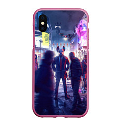 Чехол iPhone XS Max матовый Маска Watch dogs Z