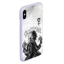 Чехол iPhone XS Max матовый GHOSTEMANE, цвет: 3D-светло-сиреневый — фото 2