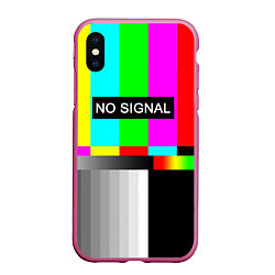 Чехол iPhone XS Max матовый NO SIGNAL