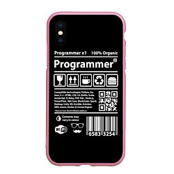 Чехол iPhone XS Max матовый Programmer