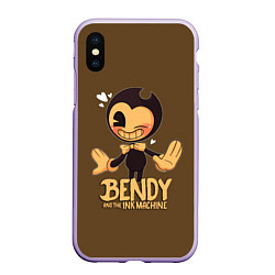 Чехол iPhone XS Max матовый Bendy And The Ink Machine