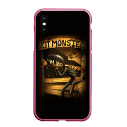 Чехол iPhone XS Max матовый Bendy And The Ink Machine