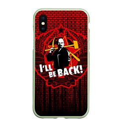 Чехол iPhone XS Max матовый Ленин вернётся