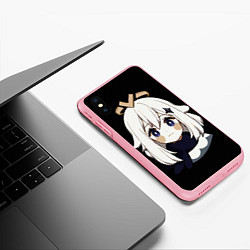 Чехол iPhone XS Max матовый Genshin Impact Paimon, цвет: 3D-баблгам — фото 2