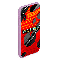 Чехол iPhone XS Max матовый Watch Dogs Recing, цвет: 3D-сиреневый — фото 2