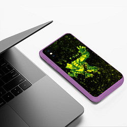 Чехол iPhone XS Max матовый JOJOS BIZARRE ZA WARUDO, цвет: 3D-фиолетовый — фото 2