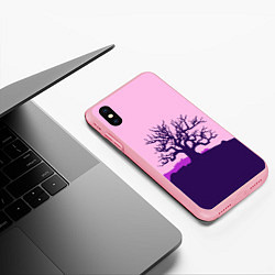 Чехол iPhone XS Max матовый Старое и страшное дерево, цвет: 3D-баблгам — фото 2