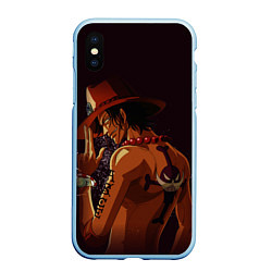 Чехол iPhone XS Max матовый One Piece Портгас Д Эйс