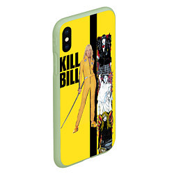 Чехол iPhone XS Max матовый Убить Билла, цвет: 3D-салатовый — фото 2