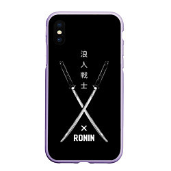 Чехол iPhone XS Max матовый Ronin, цвет: 3D-светло-сиреневый