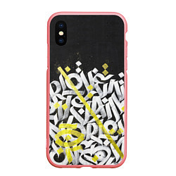 Чехол iPhone XS Max матовый GRAFFITY, цвет: 3D-баблгам