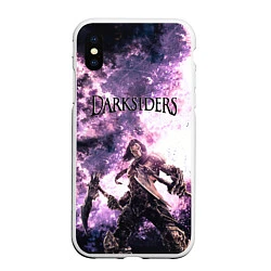 Чехол iPhone XS Max матовый Darksiders 2, цвет: 3D-белый