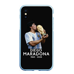 Чехол iPhone XS Max матовый Diego Maradona