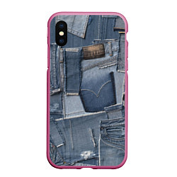 Чехол iPhone XS Max матовый Jeans life