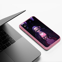 Чехол iPhone XS Max матовый НЕДЗУКА, цвет: 3D-малиновый — фото 2