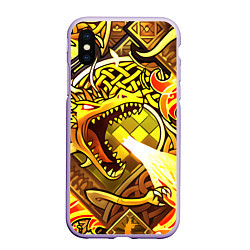 Чехол iPhone XS Max матовый CS GO DRAGON LORE