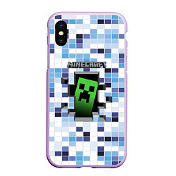 Чехол iPhone XS Max матовый Minecraft S