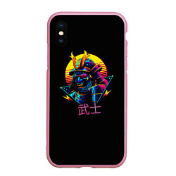 Чехол iPhone XS Max матовый Cyber Samurai