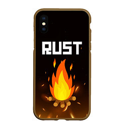 Чехол iPhone XS Max матовый RUST