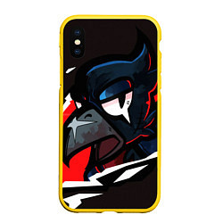 Чехол iPhone XS Max матовый Brawl Stars Crow