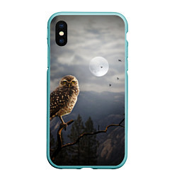 Чехол iPhone XS Max матовый Сова