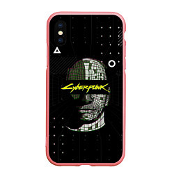 Чехол iPhone XS Max матовый Cyberpunk 2077