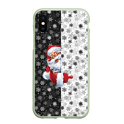 Чехол iPhone XS Max матовый Дед Мороз