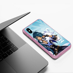 Чехол iPhone XS Max матовый GENSHIN IMPACT, КЭЙА цвета 3D-розовый — фото 2