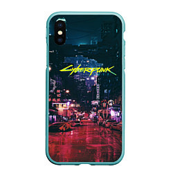 Чехол iPhone XS Max матовый Cyberpunk 2077