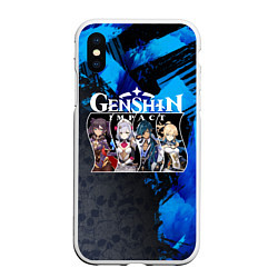 Чехол iPhone XS Max матовый Genshin Impact
