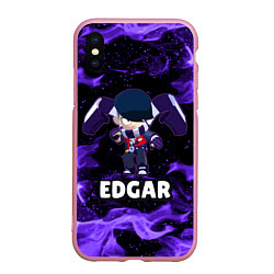 Чехол iPhone XS Max матовый BRAWL STARS EDGAR