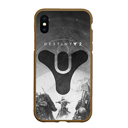 Чехол iPhone XS Max матовый DESTINY, цвет: 3D-коричневый