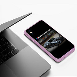 Чехол iPhone XS Max матовый BMW Z, цвет: 3D-сиреневый — фото 2