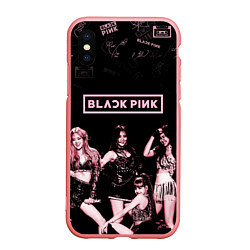 Чехол iPhone XS Max матовый BLACKPINK, цвет: 3D-баблгам