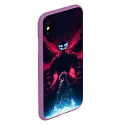 Чехол iPhone XS Max матовый Kirito, цвет: 3D-фиолетовый — фото 2