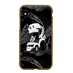 Чехол iPhone XS Max матовый Undertale, цвет: 3D-коричневый