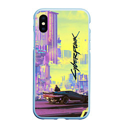 Чехол iPhone XS Max матовый Cyberpunk 2077