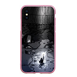 Чехол iPhone XS Max матовый Lovecraft Лавкрафт, цвет: 3D-розовый