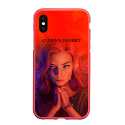 Чехол iPhone XS Max матовый Queens Gambit Ход Королевы