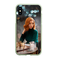 Чехол iPhone XS Max матовый Queens Gambit Ход Королевы