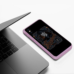 Чехол iPhone XS Max матовый Шерлок, цвет: 3D-сиреневый — фото 2