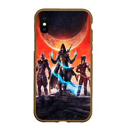 Чехол iPhone XS Max матовый THE ELDER SCROLLS, цвет: 3D-коричневый