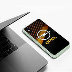 Чехол iPhone XS Max матовый OPEL ОПЕЛЬ, цвет: 3D-салатовый — фото 2