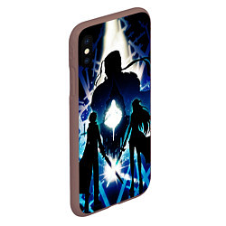 Чехол iPhone XS Max матовый Sword Art Online Кирито Асуна, цвет: 3D-коричневый — фото 2